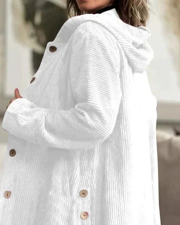 Audrey - Cozy Corduroy Hooded Jacket