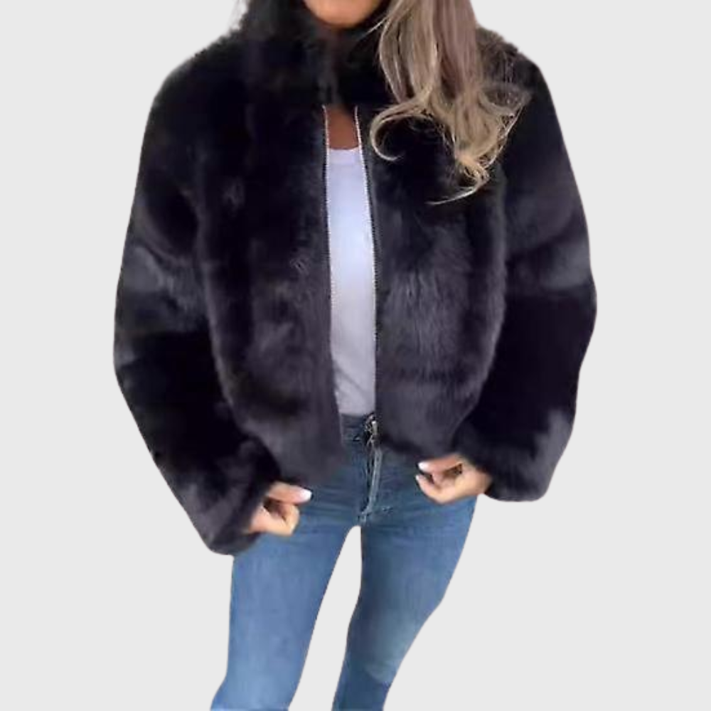 SOPHIA ELEGANT TEDDY FLEECE COAT