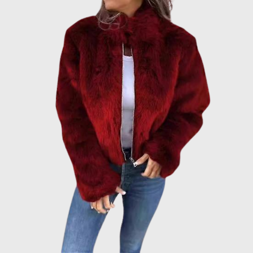 SOPHIA ELEGANT TEDDY FLEECE COAT