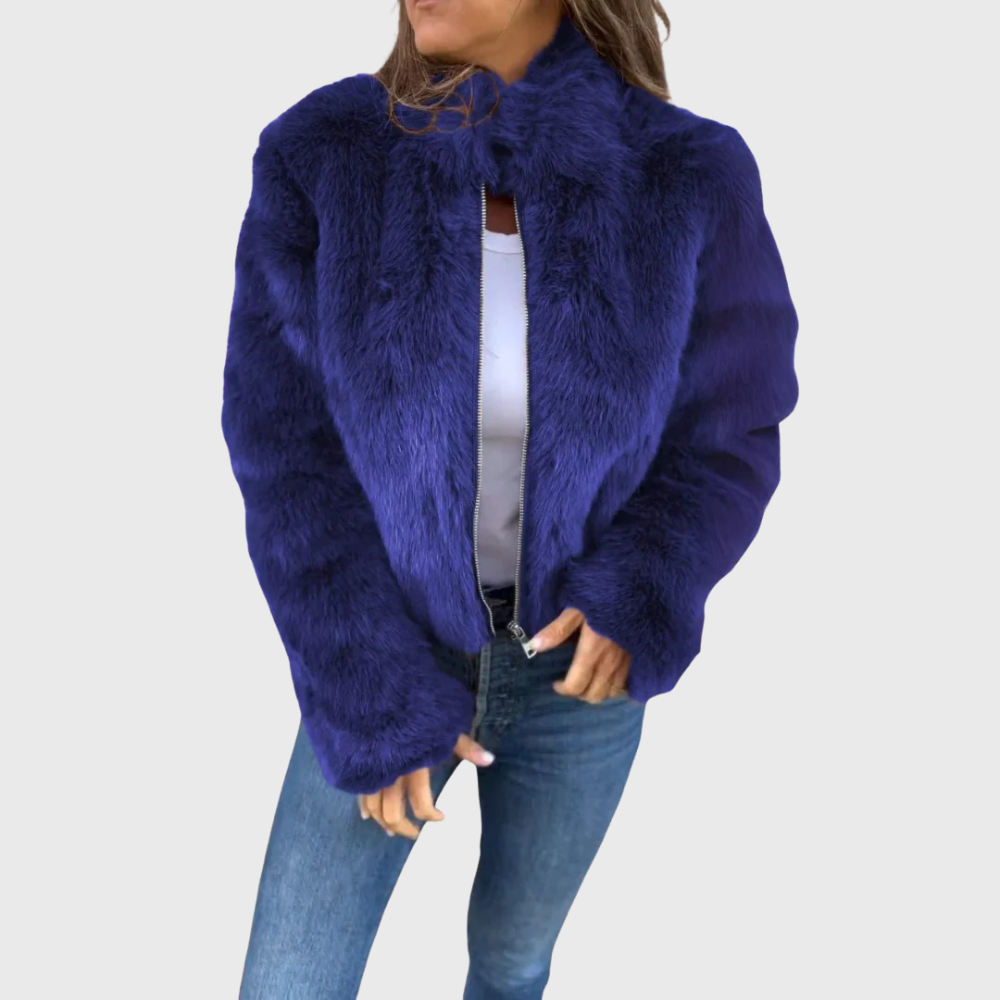 SOPHIA ELEGANT TEDDY FLEECE COAT
