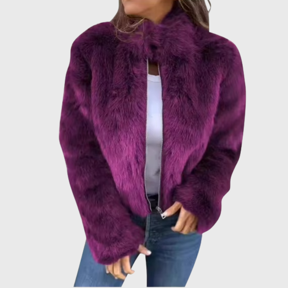 SOPHIA ELEGANT TEDDY FLEECE COAT