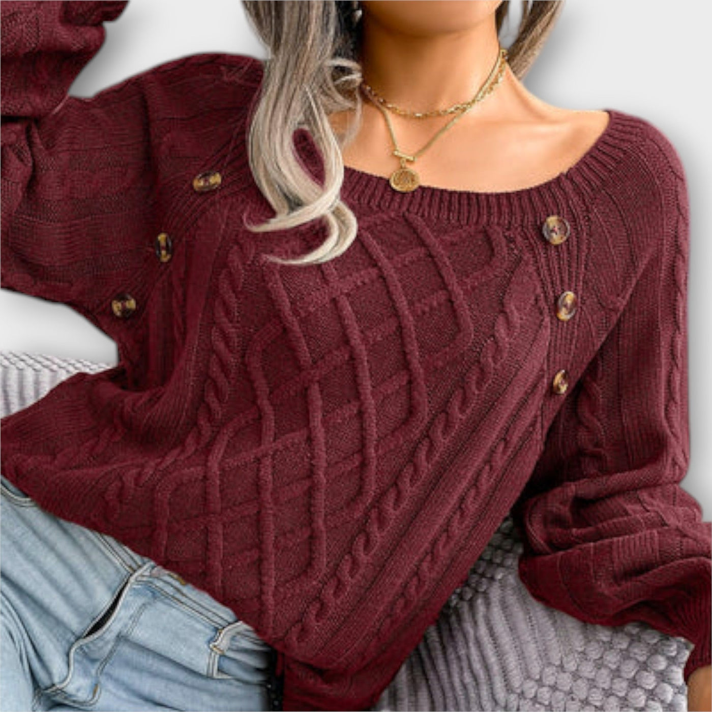 Giselle - Elegant Knitted Sweater