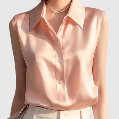 Rosemary - Elegant Satin Blouse