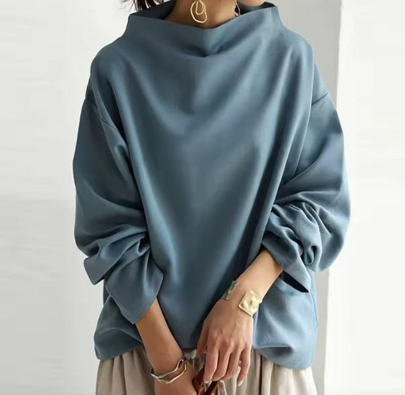 Chloe - Elegant High-Neck Top