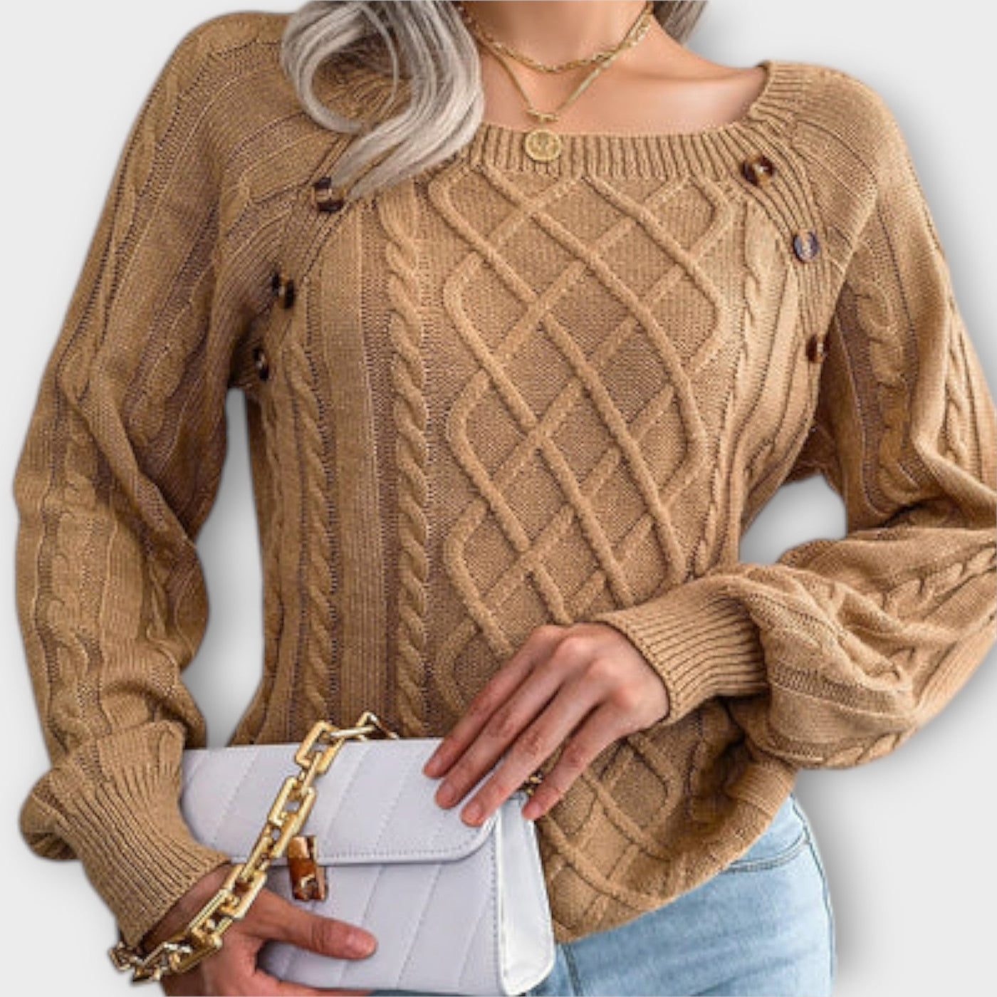 Giselle - Elegant Knitted Sweater