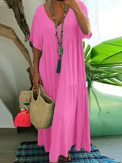 Lorna - Elegant Tummy Covering Maxi Dress