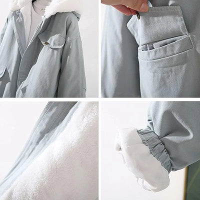 Blaine - Oversized Cotton Hoodie Jacket