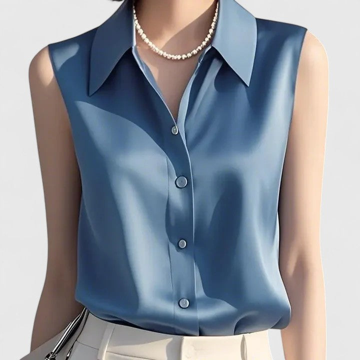 Rosemary - Elegant Satin Blouse