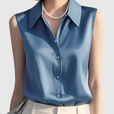 Rosemary - Elegant Satin Blouse