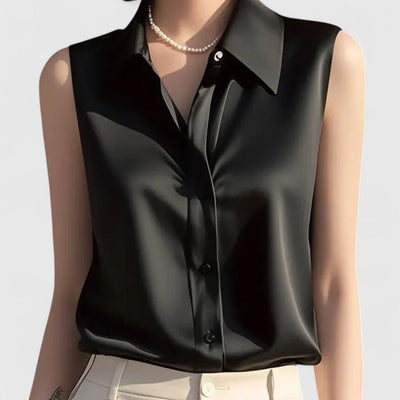 Rosemary - Elegant Satin Blouse