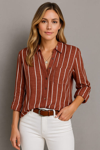 Sophie - Striped Long Sleeve Top