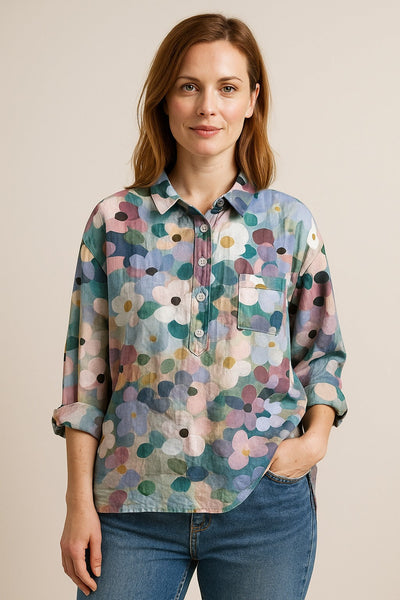 Charlotte - Vintage Floral Blouse