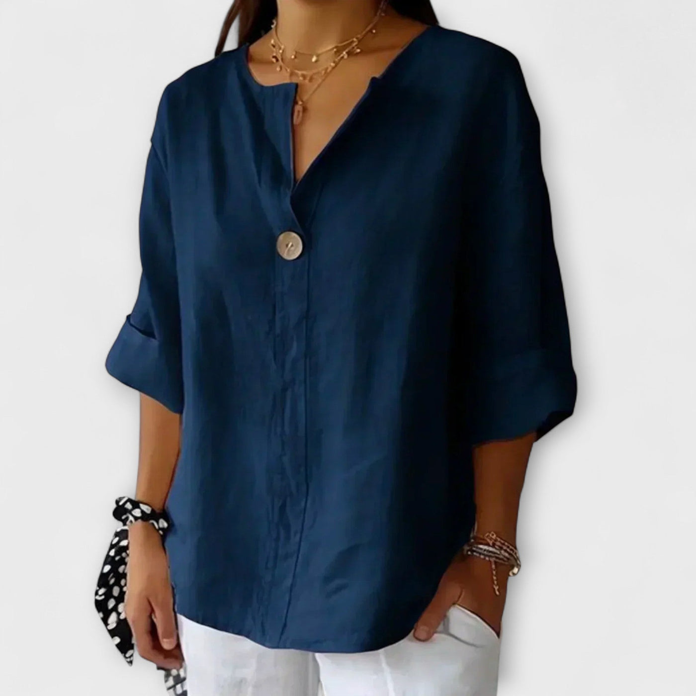 Chloe - Elegant V-Neck Blouse