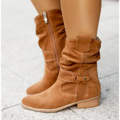 Elizabeth - Slouchy Suede Boots