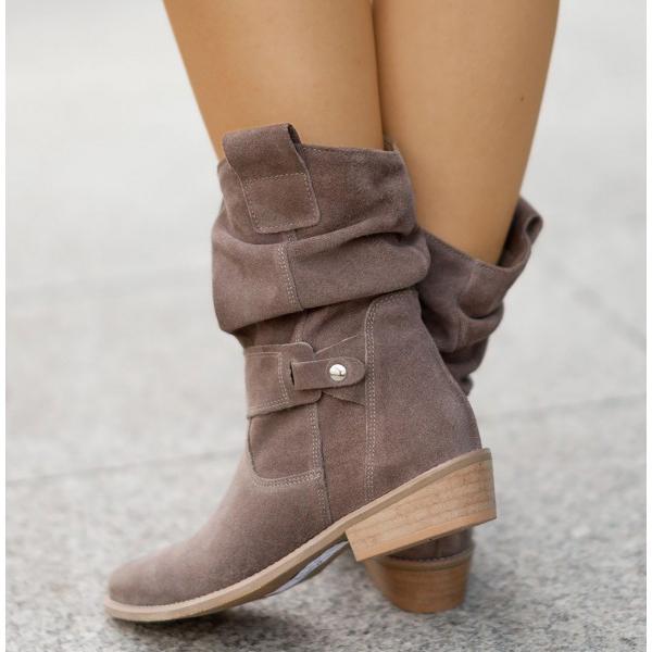 Elizabeth - Slouchy Suede Boots