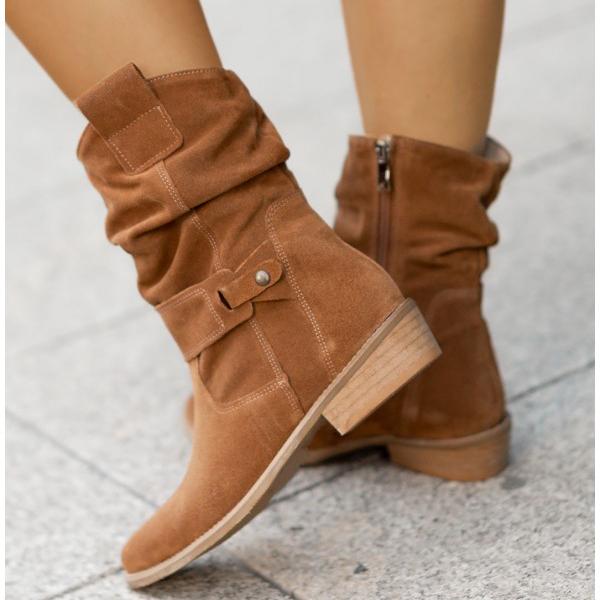 Elizabeth - Slouchy Suede Boots