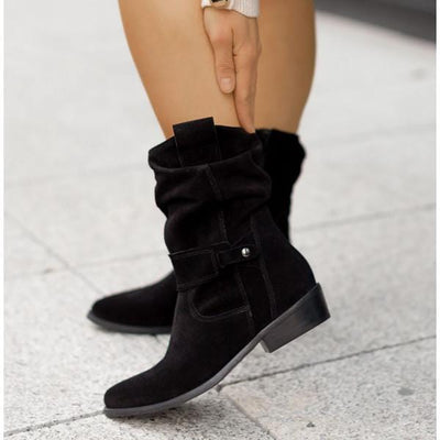Elizabeth - Slouchy Suede Boots