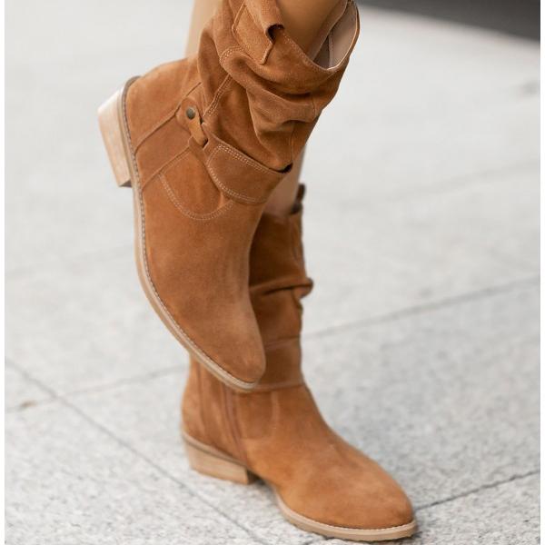 Elizabeth - Slouchy Suede Boots