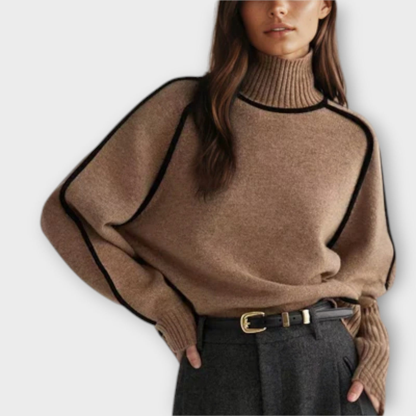Monica -  Elegant Turtleneck Sweater