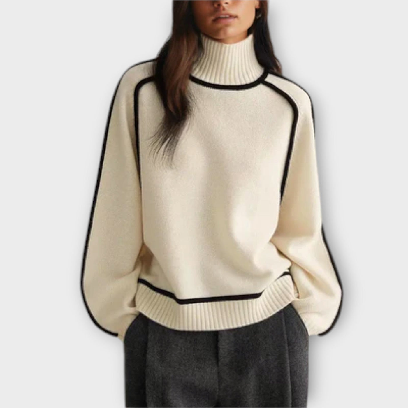 Monica -  Elegant Turtleneck Sweater