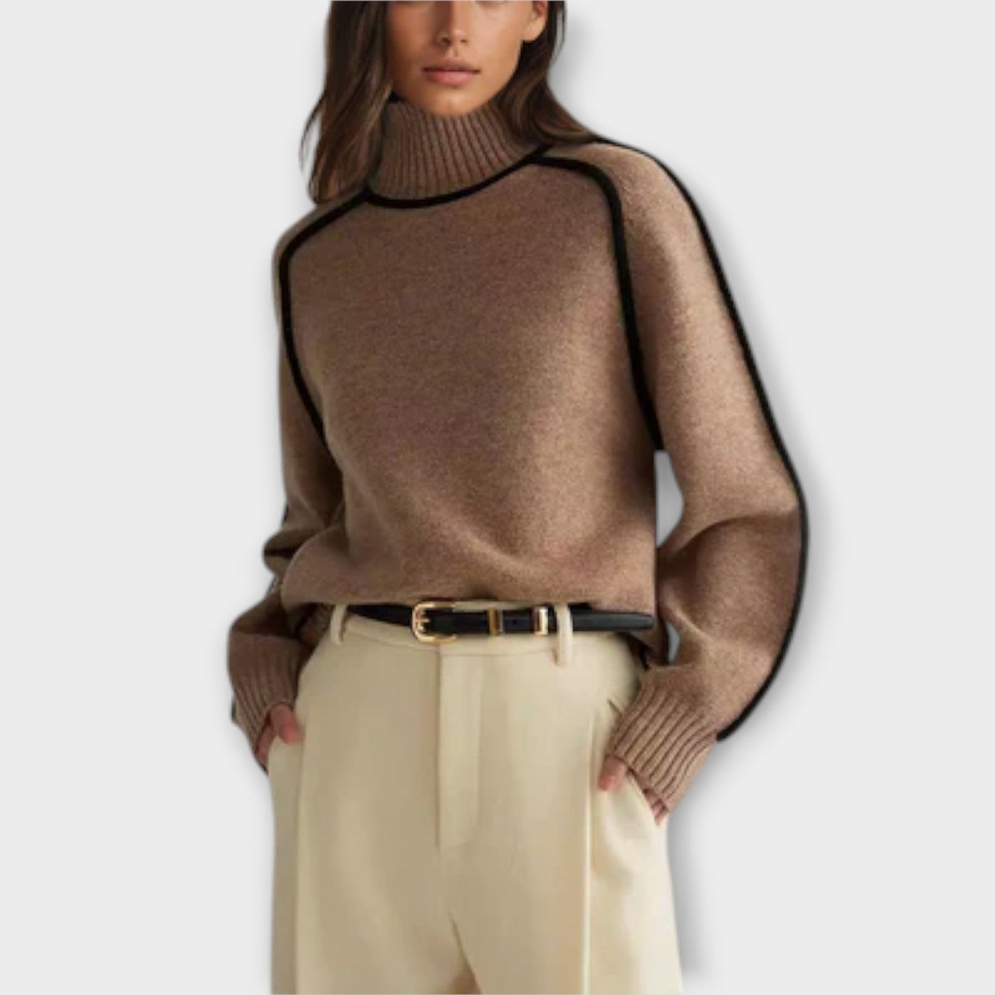 Monica -  Elegant Turtleneck Sweater