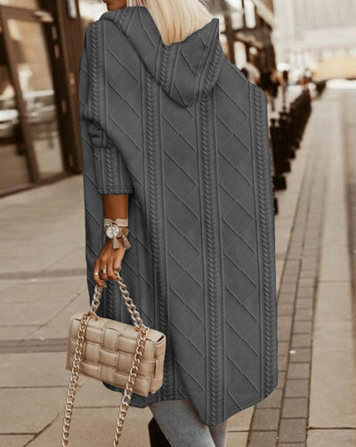 Mona Lisa - Long Cardigan with Hood