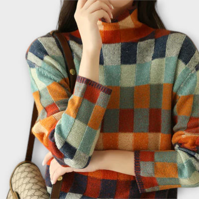 Josephine - Cozy Patchwork Sweater