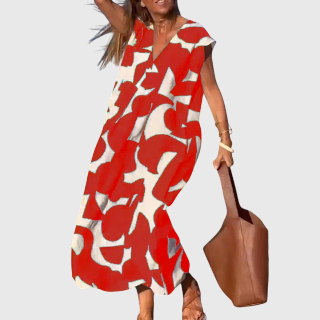 Josie - Loose Printed Maxi Dress