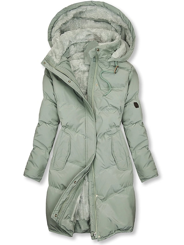 Holly - Long Hooded Puffer Jacket
