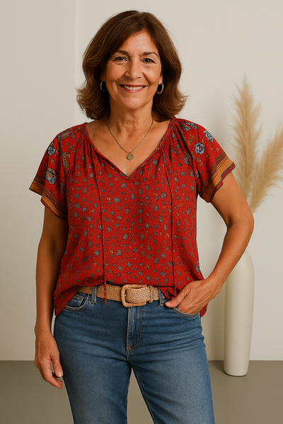 Elizabeth - Breezy Boho Blouse