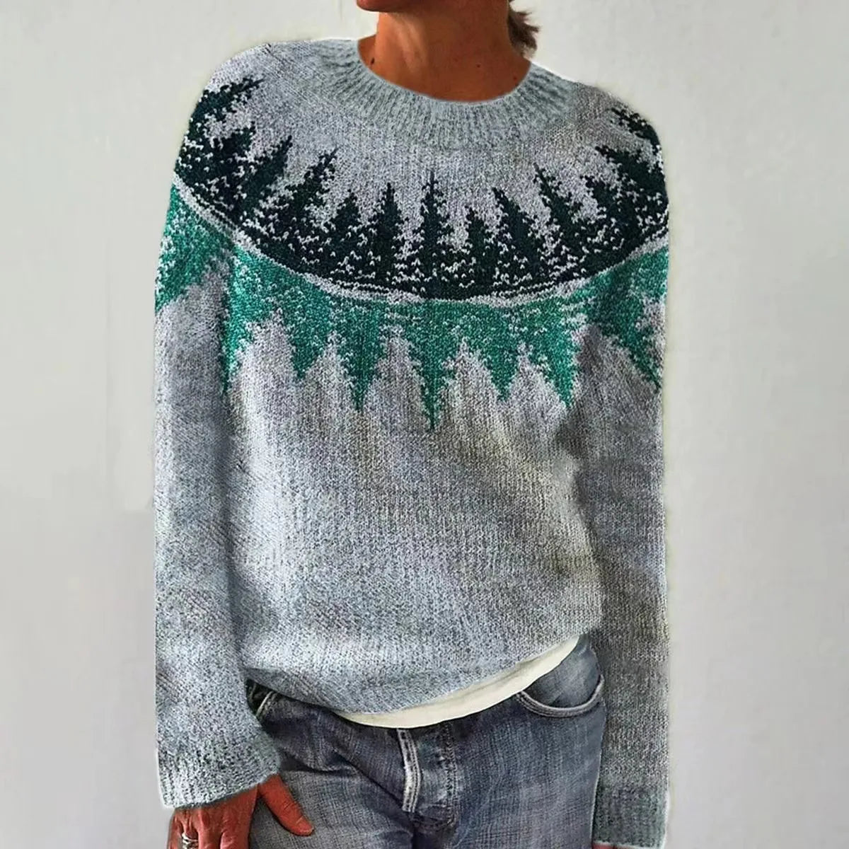 Nina | Warm Vintage Style Knit Sweater