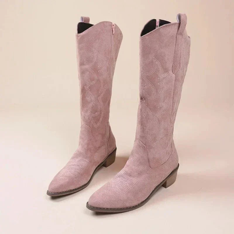 Evie - Western Embroidered Boots